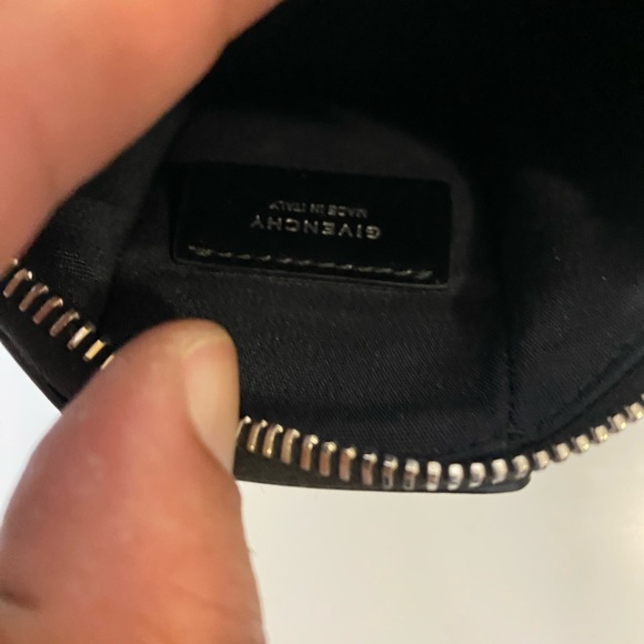 New GIVENCHY Small Bag Box Black Leather With Silver Chain Handbag - Picture 8 of 13